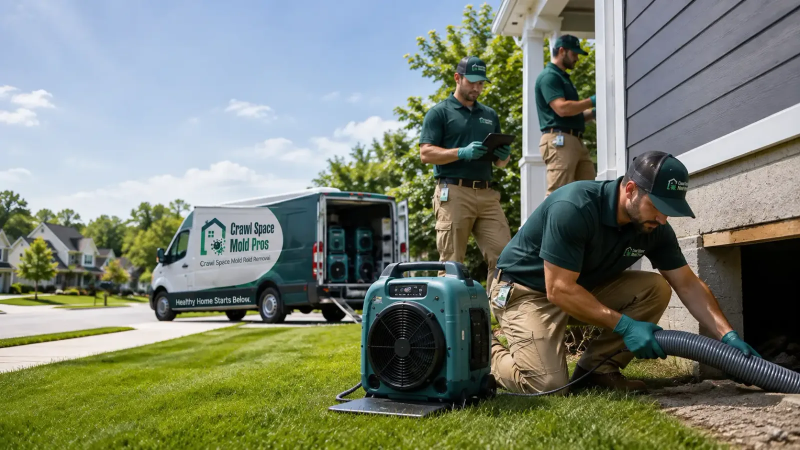Crawl Space Mold Removal in Hazleton, IA